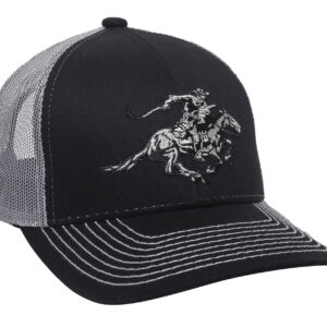 Outdoor Cap WIN46B Winchester Cap Cotton Twill Black/Light Gray Structured OSFA