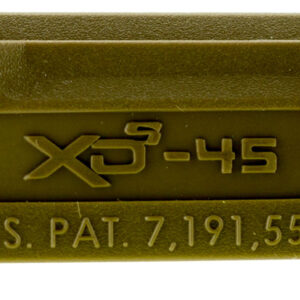 Springfield Armory XDS5001MFDE Backstrap Sleeve  made of Polymer with Flat Dark Earth Finish & 1 Piece Finish for 45 ACP Springfield XD-S with #1 Backstrap & 3.30" Barrel