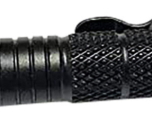 Uzi Accessories UZITACPEN2BK UZI Defender Black Aluminum Self Defense Pen Features Glass Breaker
