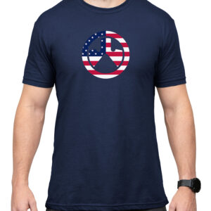 Magpul MAG1281410S Independence Icon  Navy Cotton/Polyester Short Sleeve Small