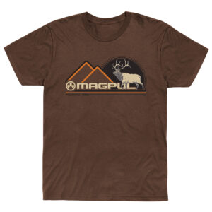 Magpul MAG1234-203-S Wapiti  Brown Heather Cotton/Polyester Short Sleeve Small