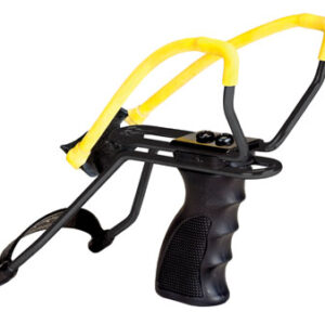 Daisy P51 P51 Slingshot w/ Pistol Grip Yellow Steel Frame Black Molded Sure-Grip w/Wrist Support Handle