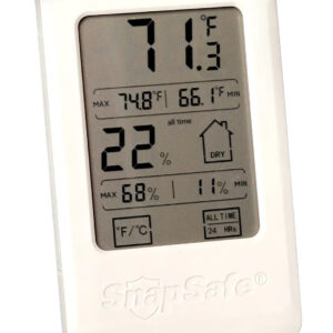 SnapSafe 75909 Gun Safe Hygrometer Gray AAA