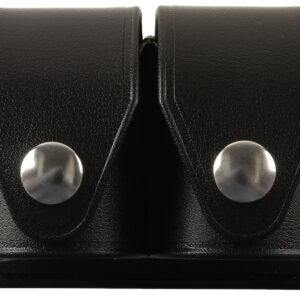 HKS 203PLBN SpeedLoader Case  Double Black Large Hytrel Belt Loop Fits S&W/Ruger/Colt/Taurus/Dan Wesson Belts 2.25" Wide