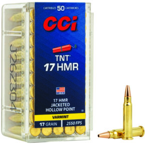 CCI 0053 TNT  17HMR 17gr Jacketeded Hollow Point 50 Per Box/40 Case