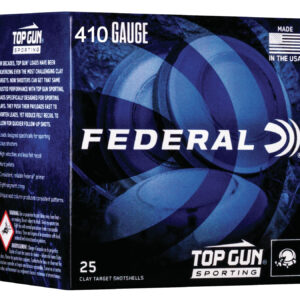 Federal TGS412148 Top Gun  410Gauge 2.50" 1/2oz 8Shot 25 Per Box/10 Case