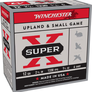 Winchester Ammo X126 Super X Game Load High Brass 12Gauge 2.75" 1 1/4oz 6Shot 25 Per Box/10 Case