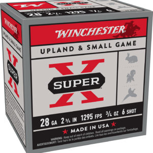 Winchester Ammo X286 Super X Heavy Game Load High Brass 28Gauge 2.75" 3/4oz 6Shot 25 Per Box/10 Case