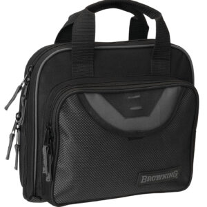 Browning 12902099 Crossfire Double Black/Gray 600D Polyester Holds 2 Handguns
