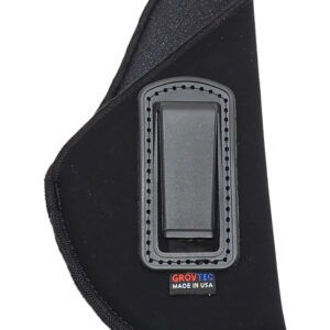 GrovTec US Inc GTHL14112R Inside The Pants  IWB Size 12 Black Suede Compatible w/Glock 26/27/33 Belt Clip Mount Right Hand