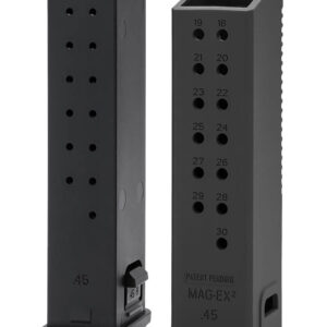 Kriss USA KVAMX2K90BL00 Mag-Ex2 Extension Kit Extended 9mm Luger 40rd Compatible w/Glock 17 Gen3-5 17rd Magazines Black Polymer
