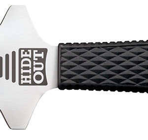 Cold Steel CS49NDE Hide Out  3" Fixed Plain Satin Polished Japanese AUS-8A SS Blade/ Black Contoured & Checkered Kray-Ex Handle