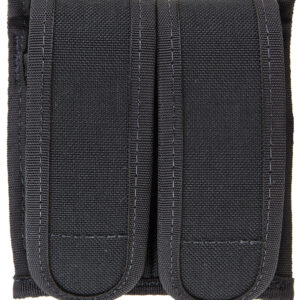 Blackhawk 44AO54BK Universal Mag Case  Double Black Cordura Hook & Loop Belts 2.25" Wide Compatible w/ Double Stack 9mm/40