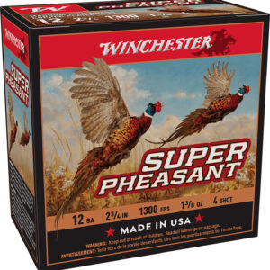 Winchester Ammo X12PH4 Super Pheasant Magnum High Brass 12Gauge 2.75" 1 3/8oz 4Shot 25 Per Box/10 Case