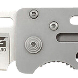 S.O.G SOG-EZ1-CP Cash Card  2.75" Folding Clip Point Satin 8Cr13MoV SS Blade/ Silver Skeletonized Stainless Steel Handle