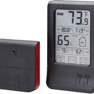 Hornady 95907 Wireless Hygrometer  Touchscreen Black