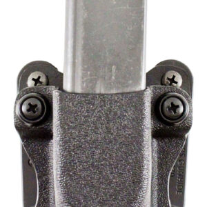 DeSantis Gunhide A86KJYYZ0 Quantico Single Mag Pouch OWB Black Kydex, Belt Clip Fits Belts Up To 1.50" Wide, Compatible w/Glock 43, Ambidextrous