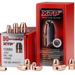 Hornady 40000 XTP  10mm Auto .400 155 gr Hollow Point XTP 100 Per Box/ 25 Case