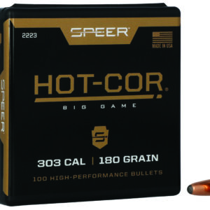 Speer 2223 Hot-Cor  303Cal 180gr Soft Point Round Nose 100 Per Box/5 Case