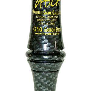 Haydel's Game Calls CS10 Carbon Speck  Open Call Single Reed Specklebelly Sounds Attracts Geese Black Carbon