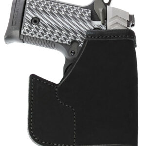 Galco PRO664B Pocket Protector  Black Leather Fits Sig P938/Kimber Micro 9 Ambidextrous