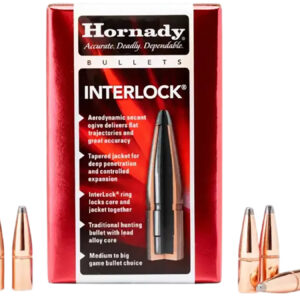 Hornady 2552 InterLock  25 Cal .257 117 gr Boat Tail Spire Point 100 Per Box/ 25 Case