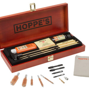 Hoppe's BUOX Deluxe Cleaning Kit Rifle/Shotgun/Pistol Wood Box