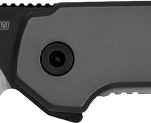 Kershaw 1411 Thermal  EDC 2.95" Folding Drop Point Plain Black Oxide w/Satin Grinds 8Cr13MoV SS Blade, Gray PVD Stainless Steel Handle, Includes Pocket Clip