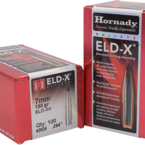 Hornady 2826 ELD-X  7mm .284 150 gr Extremely Low Drag eXpanding 100 Per Box/ 15 Case