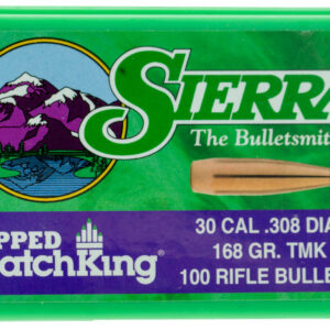 Sierra 7768 Tipped MatchKing  30Cal 168gr Tipped MatchKing 100/Box