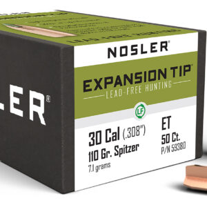 Nosler 59380 E-Tip  30Cal 110gr Spitzer 50/Box