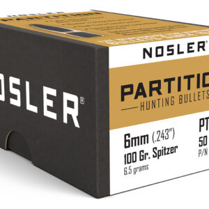 Nosler 35642 Partition  6mm 100gr Spitzer 50/Box