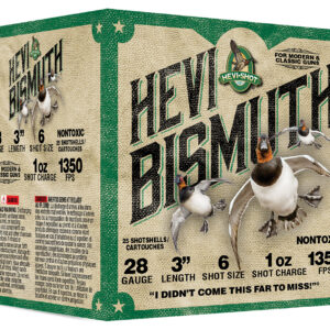 HEVI-Shot HS18436 HEVI-Bismuth Waterfowl 28Gauge 3" 1oz 6Shot 25 Per Box/10 Case