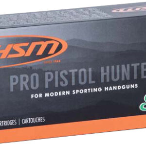HSM 500SW9N Pro Pistol  500 S&W Mag 400 gr Jacketed Soft Point 20 Per Box/ 25 Case