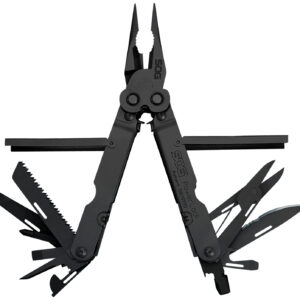 S.O.G SOG-B61N-CP Powerlock  Black Oxide 420 Stainless Steel 7" Long Features 18 Tools w/Sheath