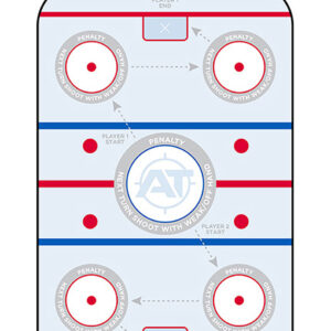 Action Target GSHOCKEY100 Entertainment  Hockeye Paper Hanging 23" x 35" Blue/White 100 Per Box
