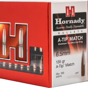 Hornady 26179 A-Tip Match 6.5 Creedmoor .264 135 gr A Tip Match 100 Per Box/ 10 Case