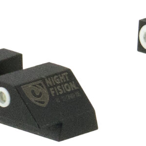 Night Fision GLK003007WGW Tritium Night Sights For Glock  Green Tritium White Outline Front Sight- Green Tritium White Outline Rear Sight Glock 42/43/43X