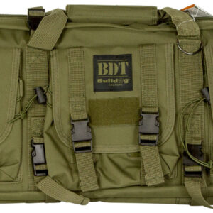 Bulldog BDT4037G BDT Tactical Single Green Nylon, 3 Accessory Pockets, Deluxe Padded Backstraps, Lockable Zippers & Padded