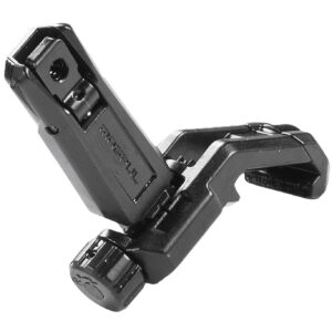 Magpul MAG526-BLK MBUS Pro Offset Sight Rear  QPQ Melonited Steel Construction for AR-15