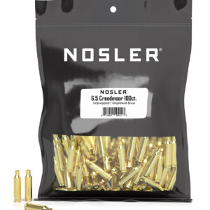 Nosler 10211 Premium Brass Unprimed Cases 6.5Creedmoor Rifle Brass 100/Box