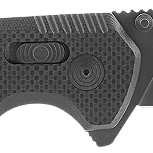 S.O.G SOG-12-57-01 Vision XR  3.36" Folding Tanto Plain Black TiNi CTS XHP Steel Blade Black G10 Handle