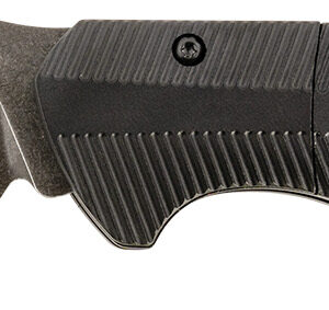 Templar Knife AAABK521 Auto Assist  3.50" Folding Tanto Part Serrated Black Oxide Stonewashed Powder Coated D2 Steel Blade/ 4.25" Aged Aluminum Handle