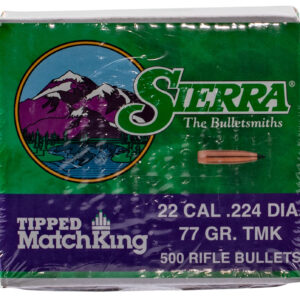 Sierra 7177C Tipped MatchKing  22Cal 77gr Tipped MatchKing 500/Box