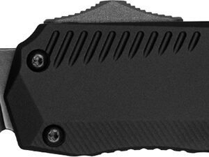 Kershaw 9000T Livewire  Automatic 3.30" OTF Tanto Plain Black DLC CPM MagnaCut Steel Blade, Black Anodized Aluminum Handle, Includes Pocket Clip