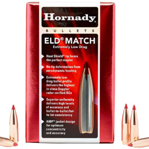 Hornady 245301   6mm .243 109gr Extremely Low Drag-Match 500 Per Box/6 Case