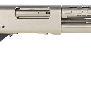 Rock Island AGM5 All Generations  12 Gauge Pump 3" 5+1 18.50" with Heat Shield, Nickel Barrel/Rec, Black Synthetic Furniture, Adj. Comb Stock