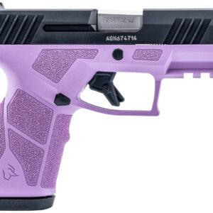 Taurus 1-GX2931LP-10 GX2  9mm 10+1 3.37" Matte Stainless Steel Barrel, Matte Black Serrated Stainless Steel Slide, Light Purple Polymer Frame w/Picatinny Rail, Polymer Grip