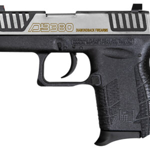 Diamondback DB0100E032 DB380 Gen4 Micro-Compact Frame 380 ACP 6+1, 2.80" Stainless Steel Barrel, Serrated Stainless Steel Slide, Mint Polymer Frame w/Beavertail & Grip