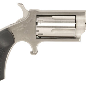 North American Arms 22MSGRCHSS Mini-Revolver Carry Combo 22 WMR 5 Shot 1.13" Barrel, Stainless Steel Barrel/Cylinder/Frame, Black Rubber Grip, Includes Exclusive Holster Package